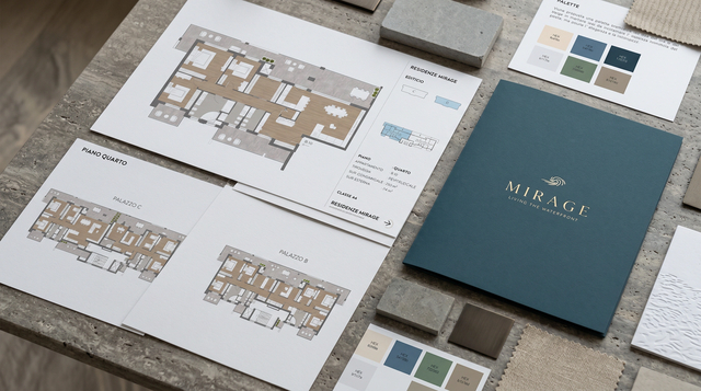 Residenze Mirage — Materiali di vendita