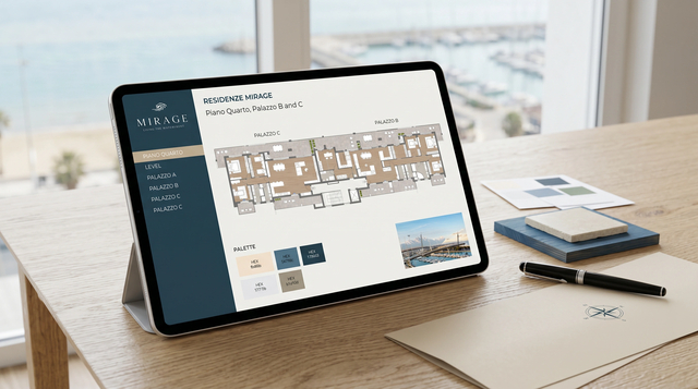 Residenze Mirage — Materiali di vendita