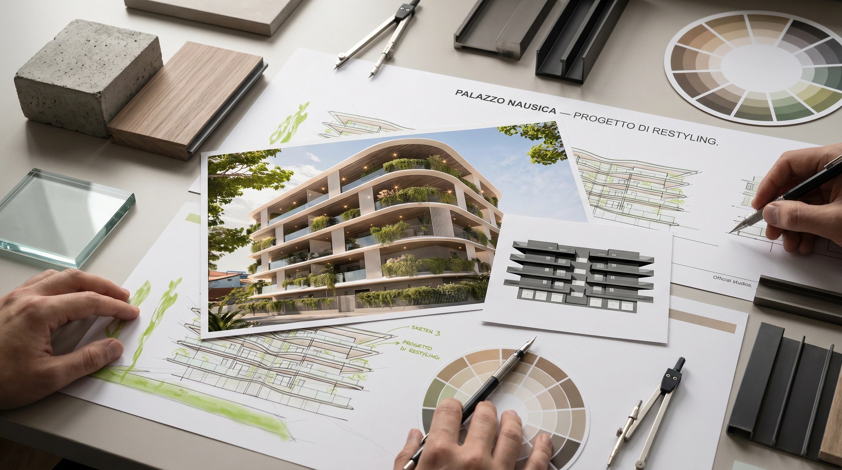 Residenze Nausica: dal restyling architettonico alla comunicazione finale — Progettazione